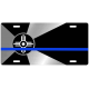 Auto License Tag Wichita City Flag with Blue Line