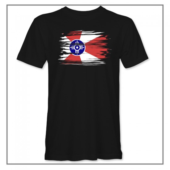 Wichita Ripped City Flag T-Shirt