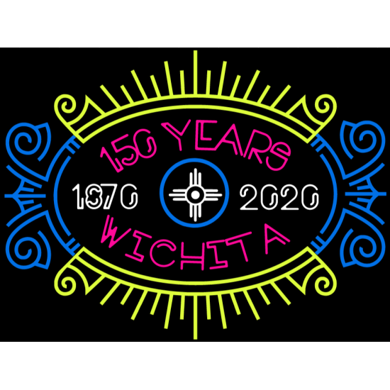 Wichita 150th Anniversary T-Shirt Neon
