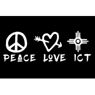 Peace Love ICT Decal