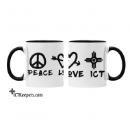 Ceramic ICT Mug Peace Love