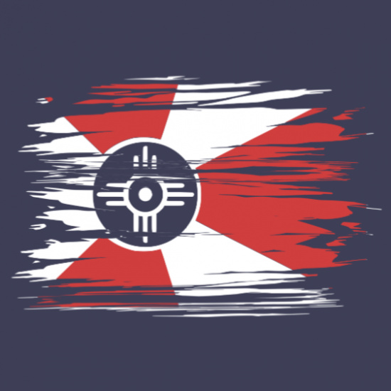 Wichita Ripped City Flag T-Shirt