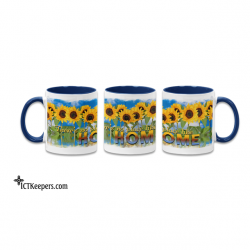 Ceramic Mug Kansas Sunflowers