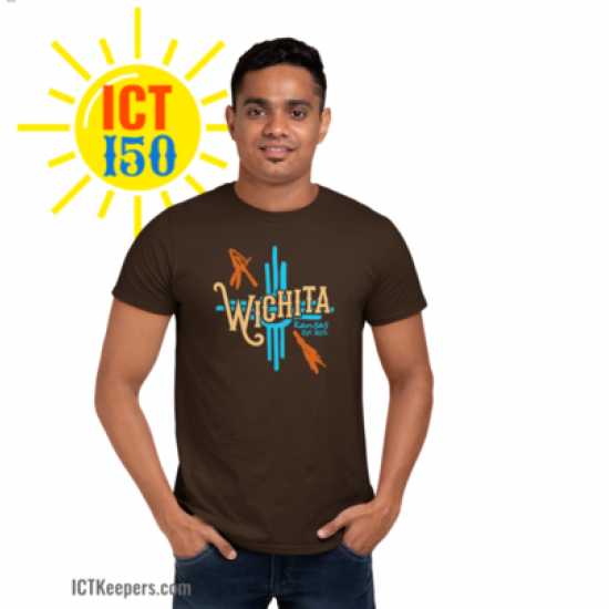 Wichita 150th Anniversary T-Shirt Chocolate