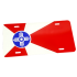 Auto License Tag Wichita Flag